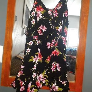 Black flower dress